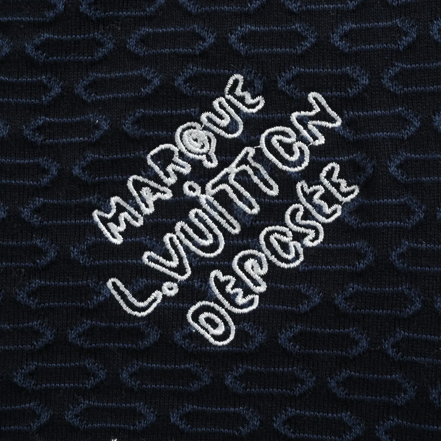 Louis Vuitton/Louis Vuitton 25Fw checkerboard jacquard knitted zipper jacket